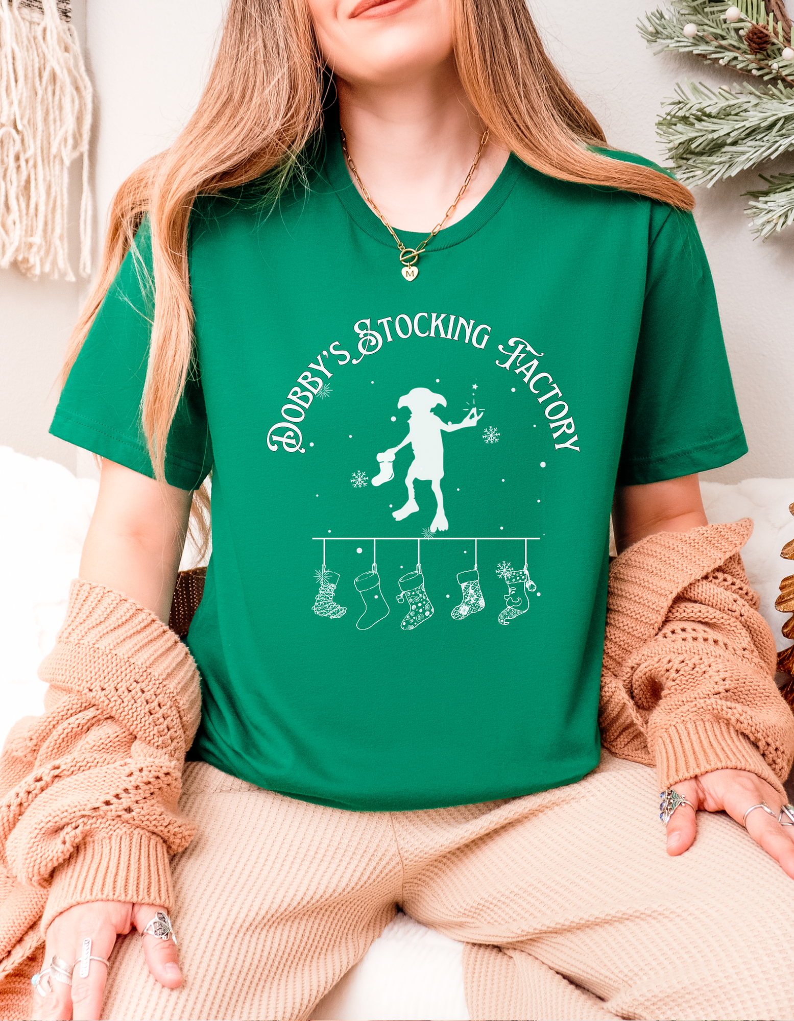 Elf Stocking Factory Tee