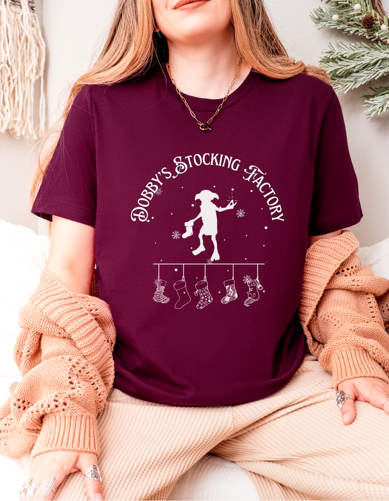 Elf Stocking Factory Tee