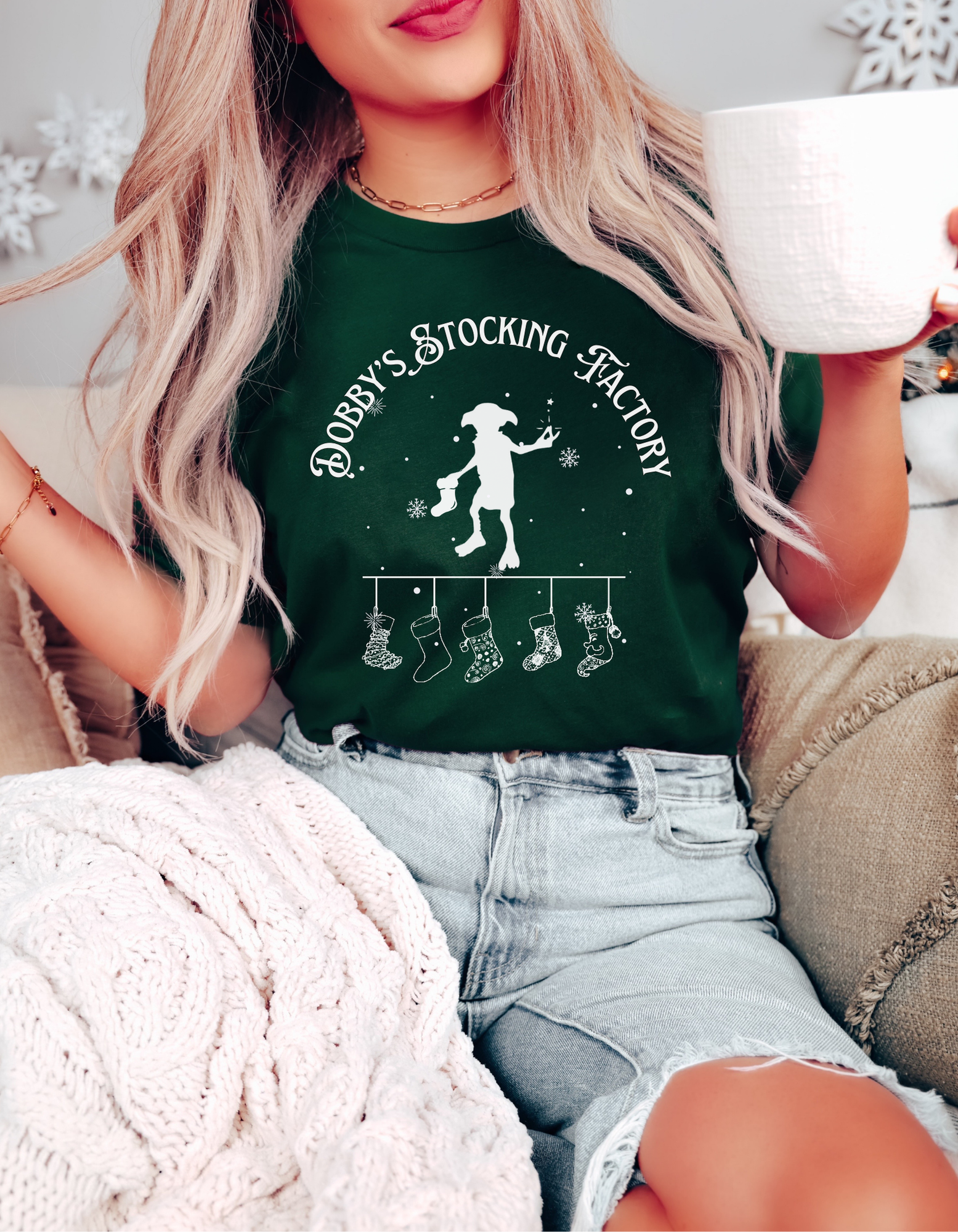 Elf Stocking Factory Tee