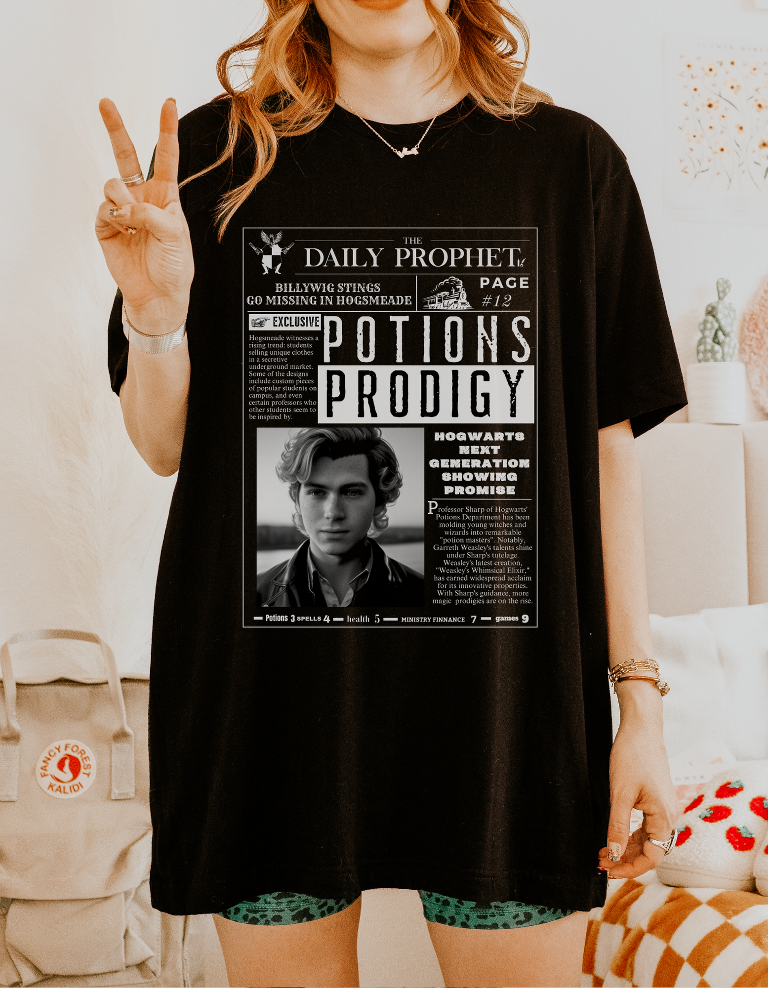 Potions Prodigy Newspaper Tee